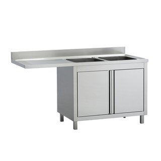 Customized Stainless Steel Double Sink with Cupboard